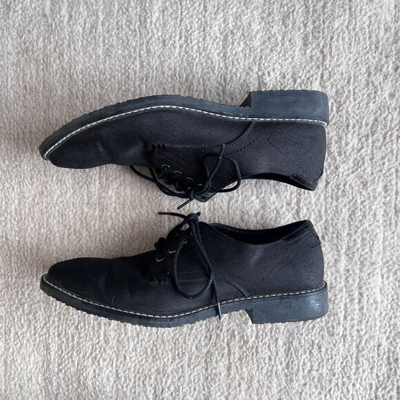 Guess Dress Shoes Mens 10.5 Tucker 3 Oxford Black Canvas Lace Up main image 7